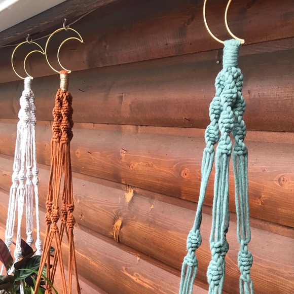 Moon Macrame Plant Hanger - Picture 5 of 8